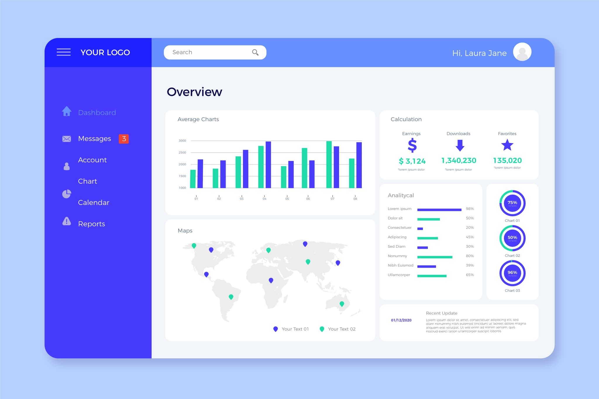 Society Management ERP Dashboard